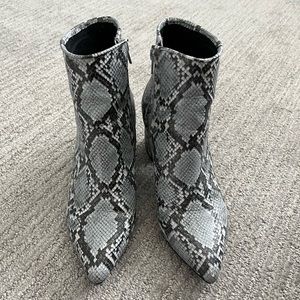 Steve Madden Snakeskin Booties